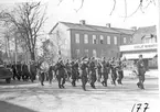 Fallskärmsjägarskolan i Karlsborg 1952. Inryckning.