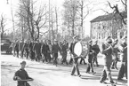 Fallskärmsjägarskolan i Karlsborg 1952. Inryckning.