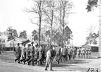 Fallskärmsjägarskolan i Karlsborg 1952. Inryckning.