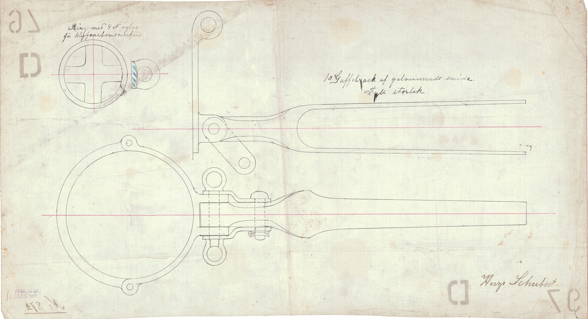 Detaljer till klyvarbomsnock