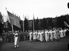 Nationaldagsfirande på Studenternas idrottsplats, Uppsala 1944