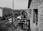 Taklagskaffe med byggmästaren Anders Diös, Botvidsgatan, Uppsala 1937