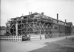 Ombyggnation av AB Nymans Verkstäders fabrik, hörnet Väderkvarnsgatan - S:t Persgatan, kvarteret Noatun, Uppsala 1937