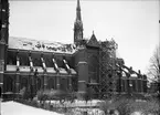 Uppsala domkyrka under restaurering 1939