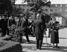 Prinsessan Ingeborg med sällskap i Linnéträdgården, Uppsala 1937