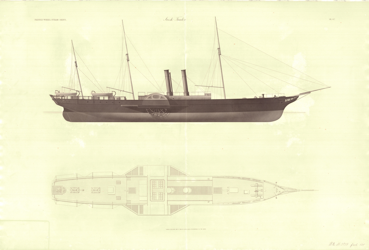 Ritning från 1860-talet