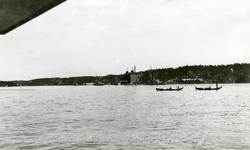 Bild från inloppet till Stockholms hamn (vid Kvarnen Tre Kro