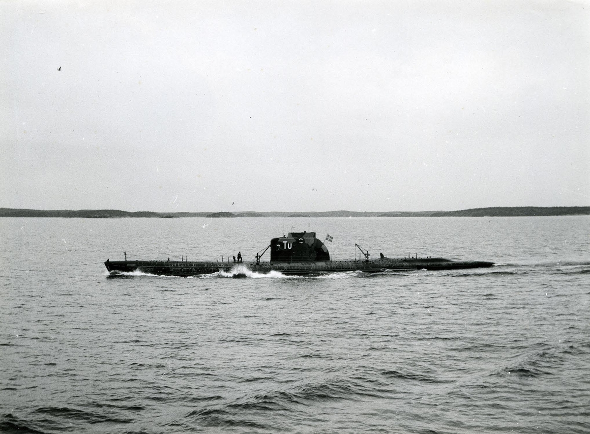 U-båten Tumlaren år 1954.
