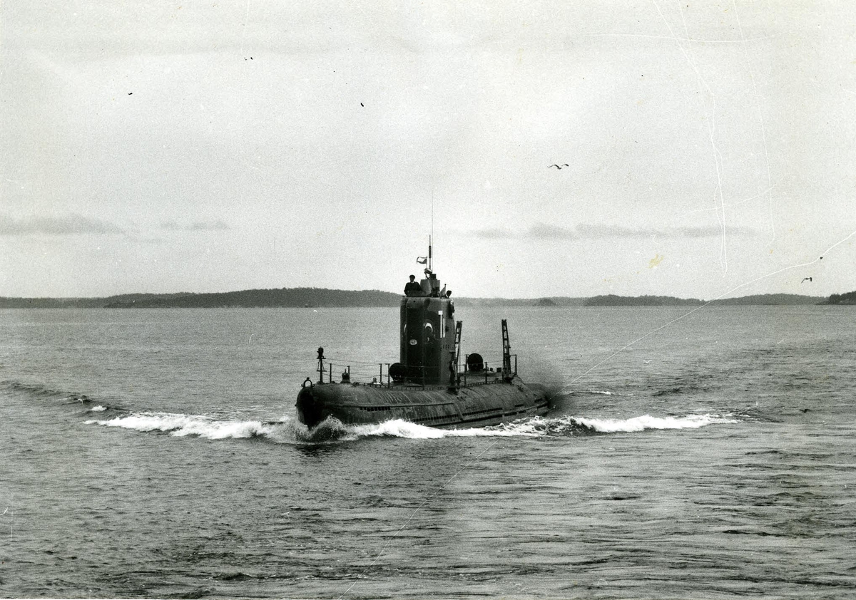 U-båten Tumlaren år 1954.