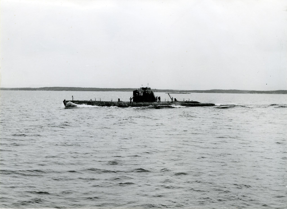 U-båten Tumlaren år 1954.