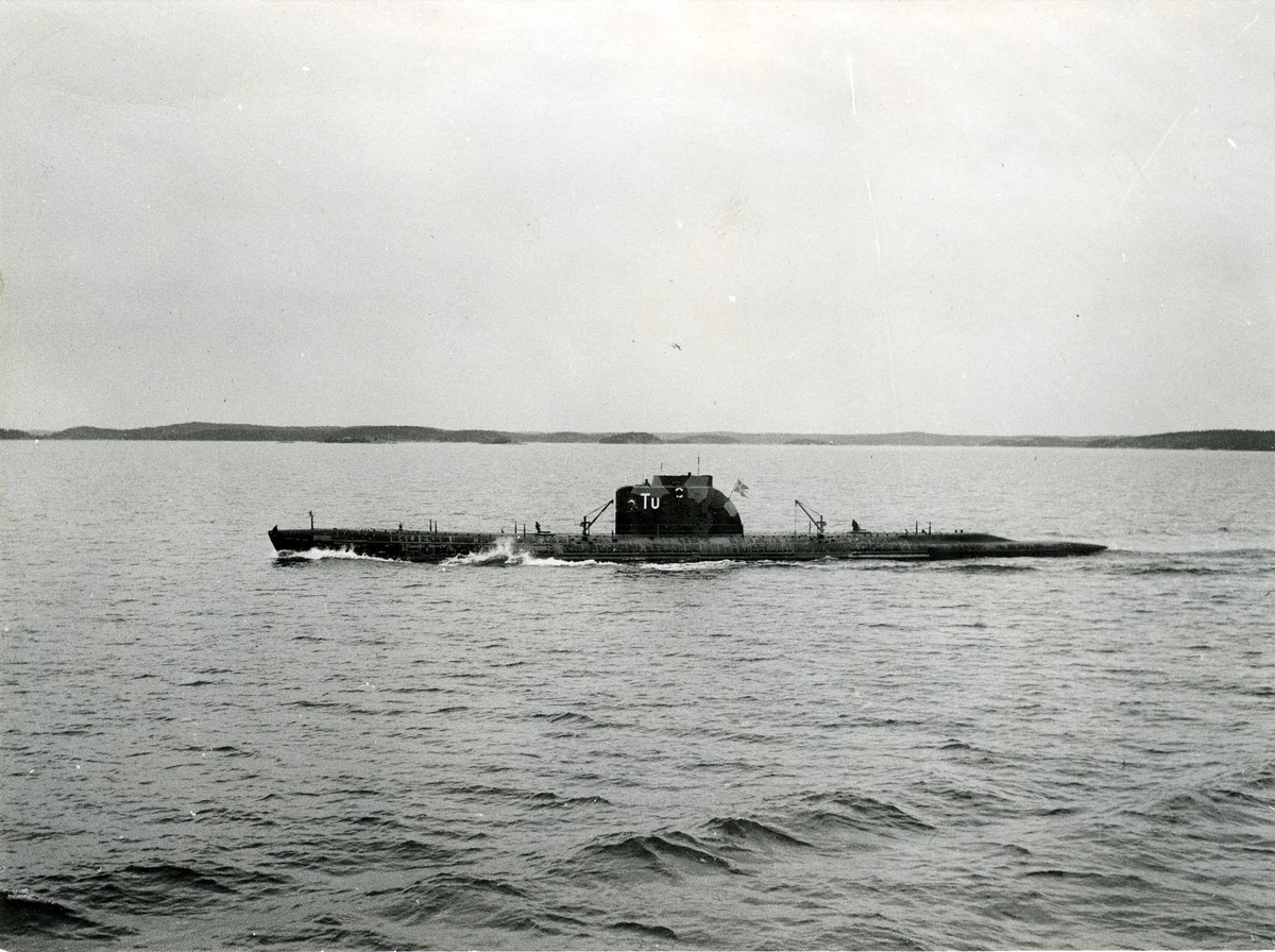 U-båten Tumlaren år 1954.