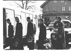 Fallskärmjägarskolan i Karlsborg 15/3 1961.Inryckning.