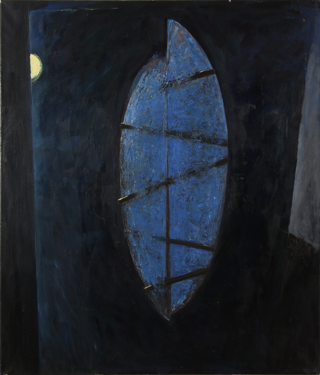 Båter. Natt [Oljemaleri]