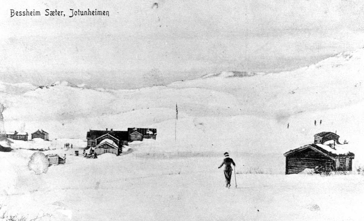 POSTKORT, BESSHEIM SÆTER, VINTER, JOTUNHEIMEN.