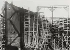 Lastångfartyg TURBINIA under byggnad. Sjösatt 1919. Byggnummer 261.