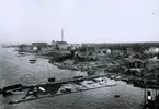 Vy över Oskarshamns varv (omkr. 1920)