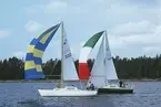 Två Albin Viggen seglar för spinnaker.