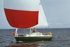 Albin Viggen seglar för spinnaker.