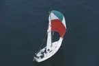 Albin Viggen seglar för spinnaker.