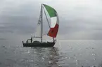 Albin Viggen seglar för spinnaker