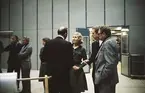 Besökare i Albin Marins anläggning i Gustavsvik, Kristinehamn, vid invigningen 23 januari 1976.