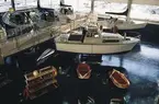 Interiör av visningshallen i Albin Marins anläggning i Gustavsvik, Kristinehamn