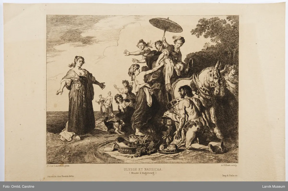 Ulysse et Nausicaa. Musée d'Augebourg