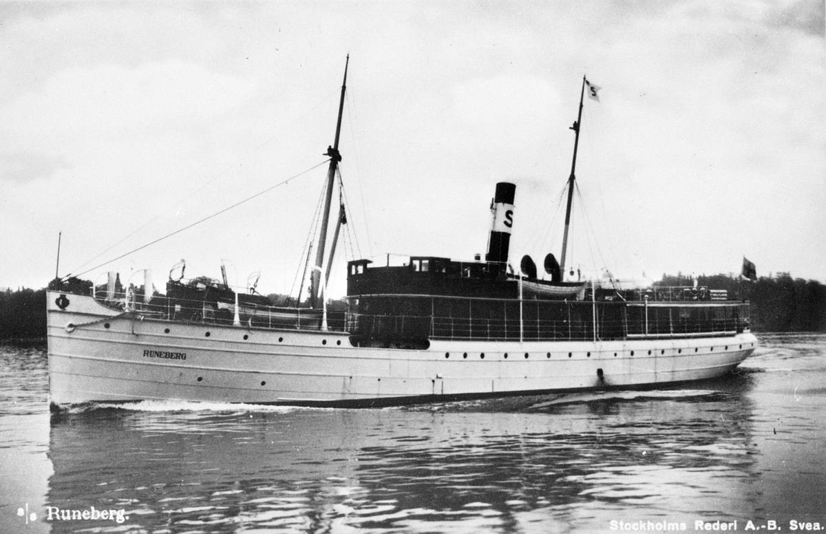 s/s Runeberg.
Stockholms Rederi AB Svea.