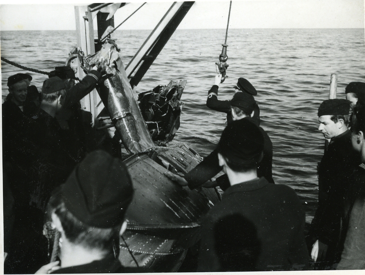 Bärgning av ett havererat flygplan.