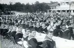 Danska och svenska örlogsmatroser på Solliden, Skansen, 2 juli 1922.