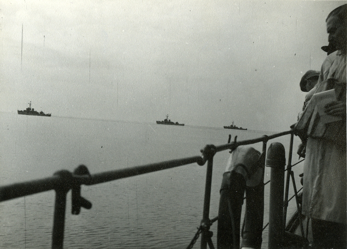 Minsvepare under arbete.