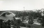 Tranebergsbron under byggnad 1934.