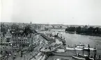 Stockholm Skeppsbron, 1930.