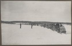 400 släder med rysk materiel på väg till Mariehamn.