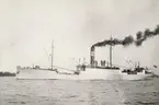 Lastångfartyget MJÖLNER den 27.8.1927, Karlsudd-Tobaksholmen.