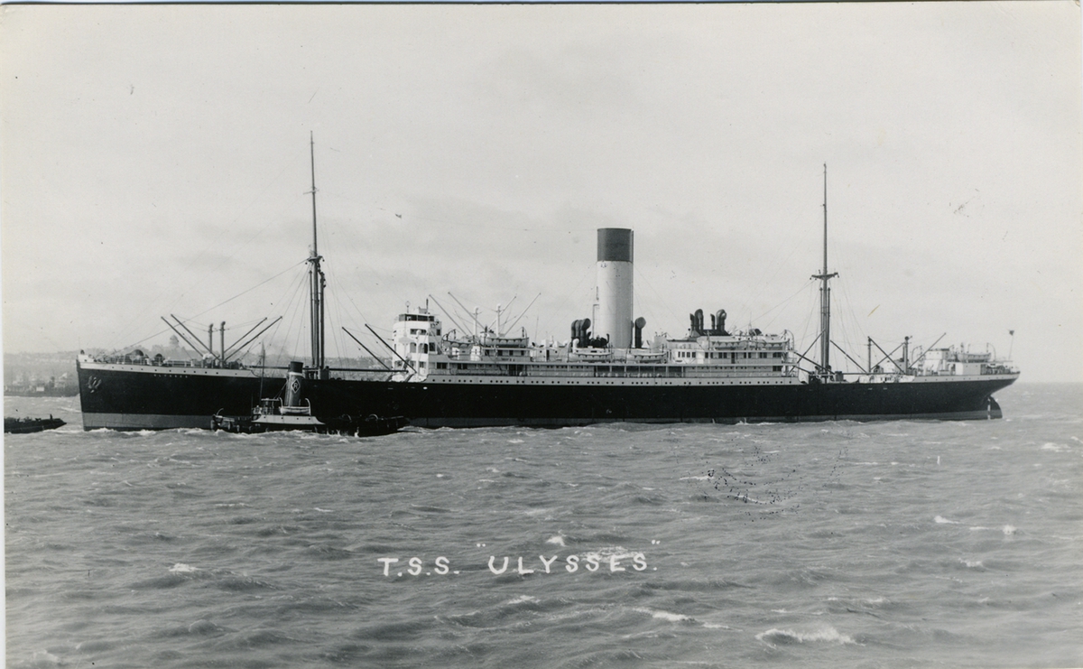 T.S.S. "Ulysses"
Copyright B. & A. Feilden, Blundellsands, Liverpool 23.