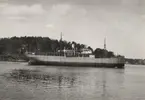 Lastångfartyget PRESTO. Foto taget den 19.5.1927 i Tenösund mellan Höganäs - Tenö n. udde.