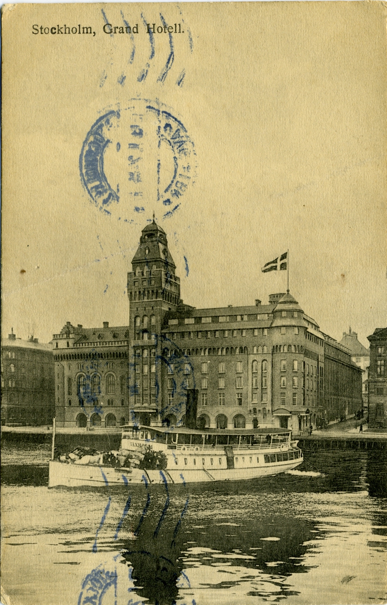Stockholm. Grand Hotell [som är fel: Strand Hotell skall det vara]
5027