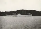 Lastångfartyget PRESTO. Foto taget den 21.4.1927 i Tenösund mellan Höganäs - Tenö.