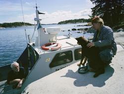 Martina Högberg
Ekobonde på Finnhamn
Fotodatum 20030507
 Hun