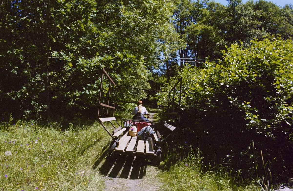 Martina Högberg på fyrhjuling.
Ekobonde på Finnhamn
Fotodatum 20030708