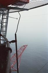 Fyren Sydostbrotten. Balkong under helikopterplattan.
Fotoda