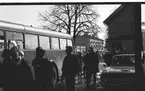 Fallskärmsjägarskolan i Karlsborg 18/3 1963.Inryckning.
