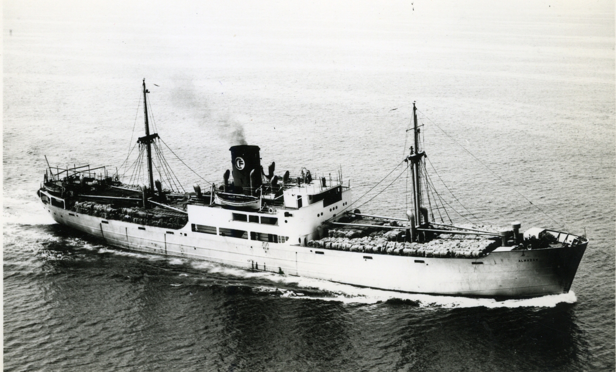Ägare:/1947-70/: "Corfruna", Compañia Frutero Valenciania de Navegacion S.A. Hemort: Valencia.