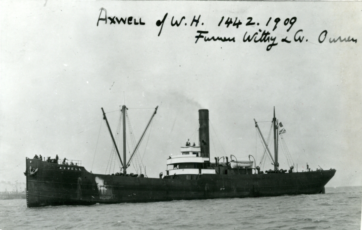 Ägare:/1909-13/: Furness, Withy & Co. Ltd. Hemort: West Hartlepool.