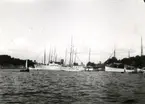 Båtar utanför Kroksö, Sandhamn, Europaveckan 1930.