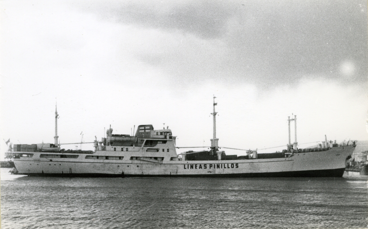 Ägare:/1961-79/: Naviera Pinillos S.A. Hemort: Cádiz.