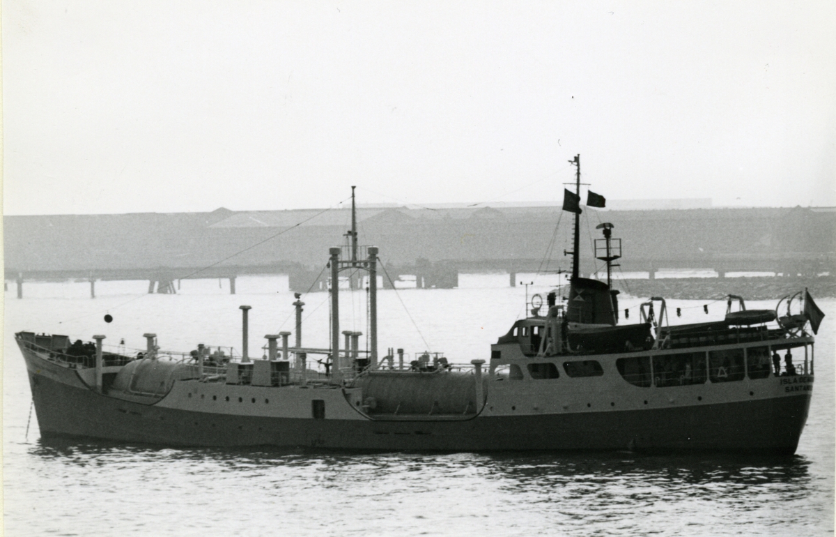 Ägare:/1967-74/: Naviera Montanesa S.A. Hemort: Santander.