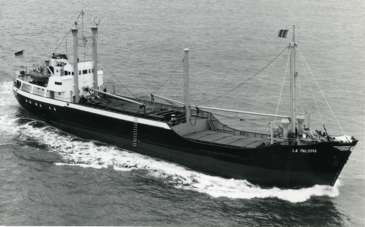 Ägare:/1961-71/: Partenreederei M/S La Paloma. Hemort: Brake.