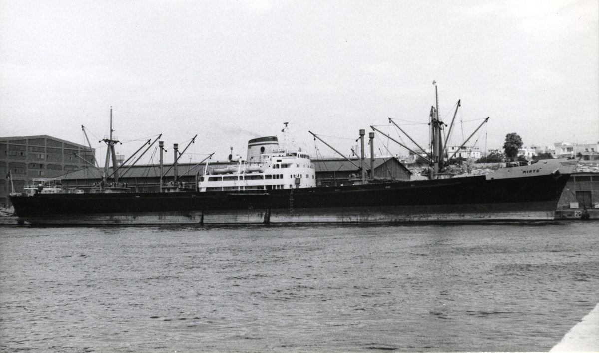 Ägare:/1959-73/: Oretea S.p.A. di Navigazione. Hemort: Palermo.